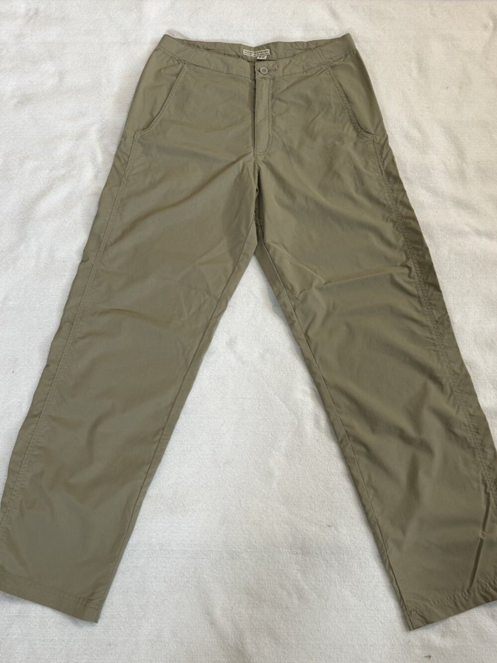 Royal Robbins Travel Pants Khaki Size 4 Lightweight Adjustable Cuff Hiking